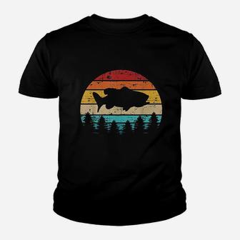 Fishing Fish Vintage Retro Youth T-shirt | Crazezy AU