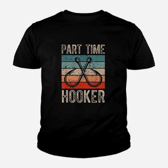 Fishing Hooks Part Time Hooker Youth T-shirt | Crazezy DE