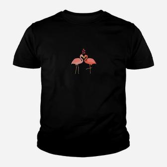 Flamingo Couples Wedding Anniversary Valentines Him Her Youth T-shirt - Monsterry