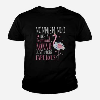 Flamingo Nonniemingo Like A Normal Nonnie Youth T-shirt | Crazezy CA