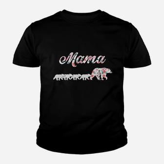 Floral Mama Bear Youth T-shirt | Crazezy AU