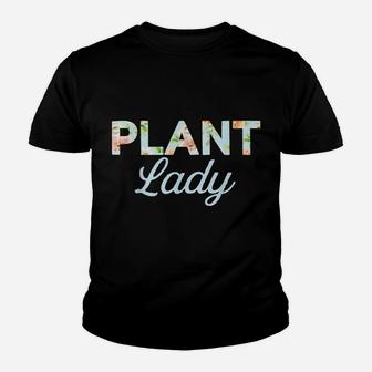 Floral Pattern For Gardening Moms | Plant Lady Youth T-shirt | Crazezy DE