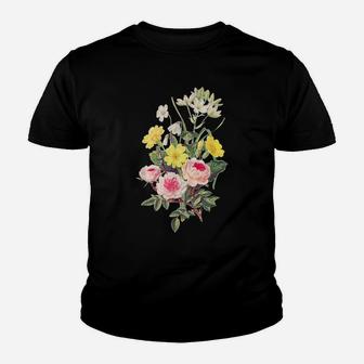 Flower Bouquet Pattern Florist Flower And Plant Lover Youth T-shirt | Crazezy