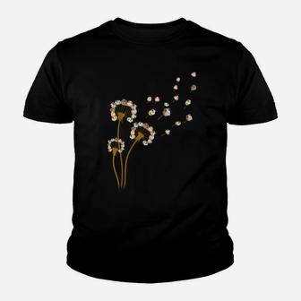 Flower Guinea Pig Dandelion Funny Animal Lovers Cute Youth T-shirt | Crazezy