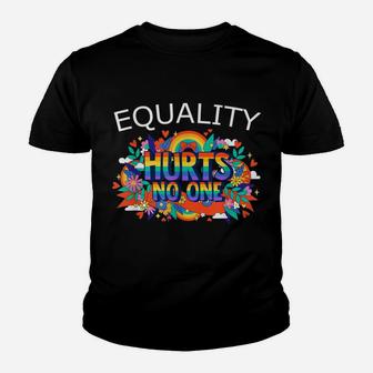 Flower Rainbow Gay Pride Equality Hurts No One Lgbtq Lover Youth T-shirt | Crazezy