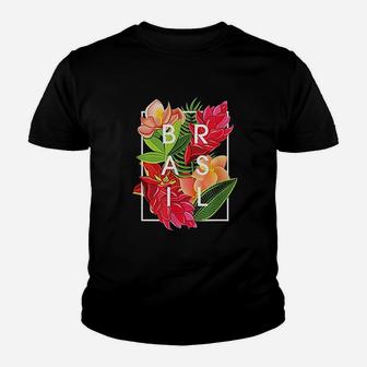 Flowers Of Brazil Word Art Youth T-shirt | Crazezy DE