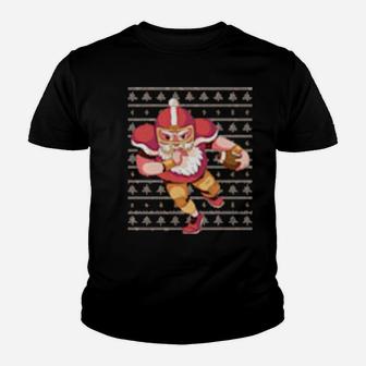 Football Santa Beautiful Print Art Youth T-shirt - Monsterry CA
