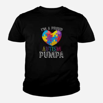 For Autism Pumpa Cute Puzzle Heart Awareness Youth T-shirt - Monsterry UK
