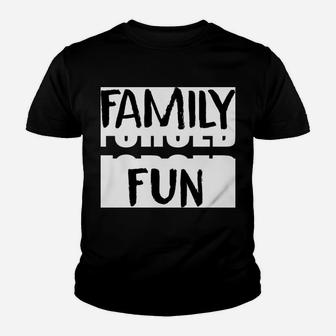 Forced Family Fun Christmas Sweatshirt Youth T-shirt | Crazezy