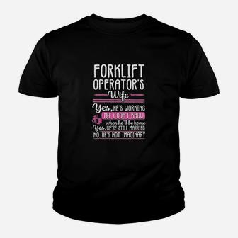 Forklift Operator Truck Driver Wife Funny Gift Women Youth T-shirt | Crazezy
