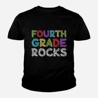 Fourth Grade Rocks Youth T-shirt | Crazezy UK