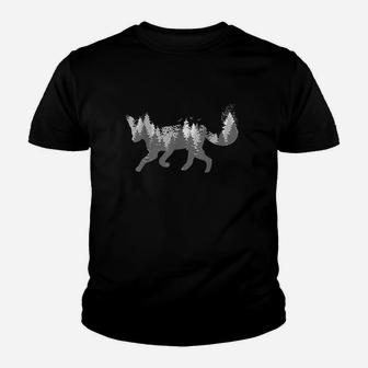 Fox Forest Nature Outdoor Hiking Camping Hunting Gift Youth T-shirt | Crazezy AU