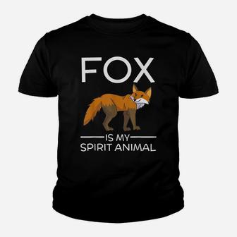 Fox Is My Spirit Animal Funny Fox Lover Gift Cute Youth T-shirt | Crazezy