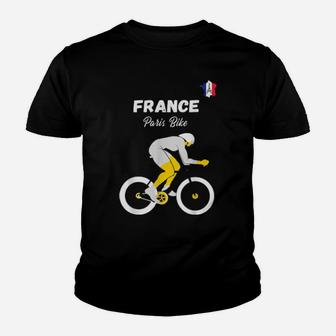 France Bike French Bicycle Racing Paris Bike Love Youth T-shirt - Monsterry UK