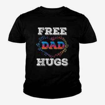 Free Dad Hugs Youth T-shirt | Crazezy CA
