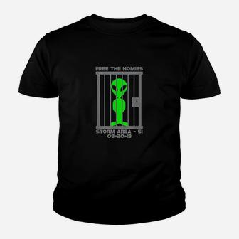 Free The Homies Jail Area 51 Alien S Youth T-shirt | Crazezy UK