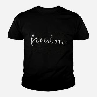 Freedom American Flag Youth T-shirt | Crazezy AU
