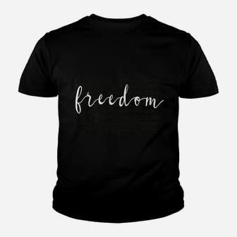 Freedom American Flag Youth T-shirt | Crazezy