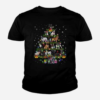 French Bulldog Christmas Tree Ornament Decor Dog Dad Mom Youth T-shirt | Crazezy UK