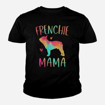 Frenchie Mama Colorful French Bulldog Gifts Dog Mom Youth T-shirt | Crazezy AU