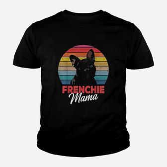 Frenchie Mama Cute French Bulldog Dog Mom Youth T-shirt | Crazezy UK