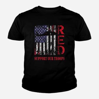Friday Support Our Troops Youth T-shirt | Crazezy UK