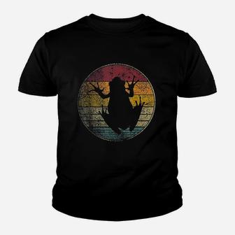 Frog Nature Outdoors Vintage Distressed Retro Silhouette Youth T-shirt | Crazezy