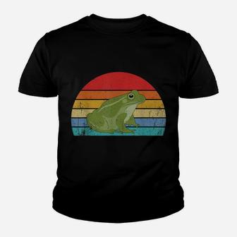 Frog Shirt, Retro Vintage Frog Animal Tshirt Youth T-shirt | Crazezy