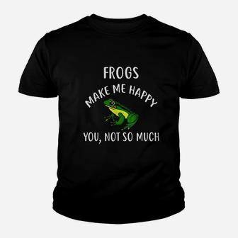 Frogs Make Me Happy Youth T-shirt | Crazezy UK