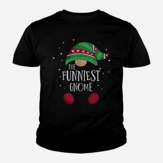 Funniest Gnome Family Matching Pajamas Christmas Gift Youth T-shirt | Crazezy DE