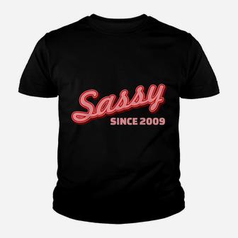 Funny 2009 Birthday Sassy Since 2009 Celebration Novelty Youth T-shirt | Crazezy AU