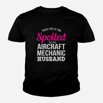 Funny Aircraft Mechanic Wife Youth T-shirt | Crazezy DE
