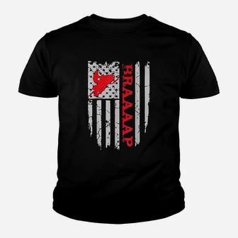 Funny American Flag Youth T-shirt | Crazezy AU