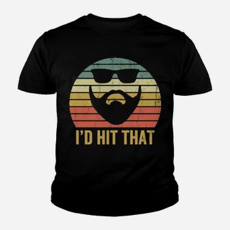 Funny Beard Vintage Hit That Bearded Valentines Youth T-shirt - Monsterry DE