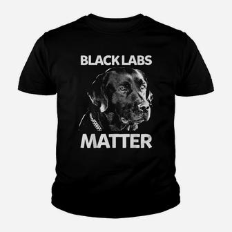 Funny Black Labs Matter Tshirt Labrador Gift Youth T-shirt | Crazezy
