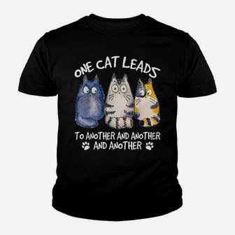 Funny Cat Design Cat Lovers Kittens Hangover Youth T-shirt | Crazezy DE
