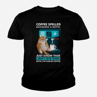 Funny Cat Espresso Machine And Cup For Barista Coffee Lovers Youth T-shirt | Crazezy