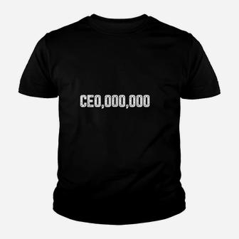 Funny Ceo Millionaire Youth T-shirt | Crazezy UK