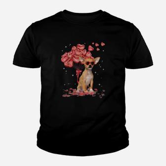 Funny Chihuahua Heart Valentines Day Dog Dad Mom Youth T-shirt - Monsterry