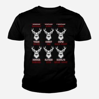 Funny Christmas Deer Bow Hunting Santa Men Women Hunter Gift Sweatshirt Youth T-shirt | Crazezy DE