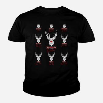 Funny Christmas Deer Bow Hunting Santa Ugly Xmas Hunter Gift Sweatshirt Youth T-shirt | Crazezy AU