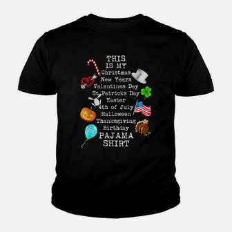 Funny Christmas New Year Birthday Valentine 10 Holidays In 1 Youth T-shirt | Crazezy DE