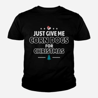 Funny Corn Dogs Christmas Sweatshirt Youth T-shirt | Crazezy UK
