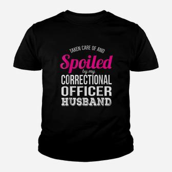 Funny Correctional Officer Wife Youth T-shirt | Crazezy