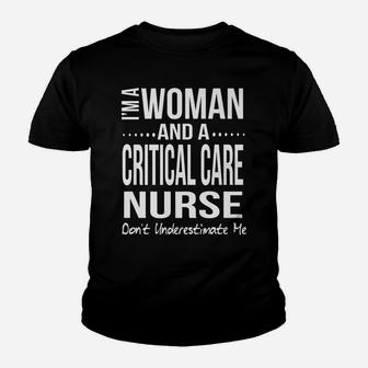 Funny Critical Care Icu Nurse Nursing Student Women Gift Tee Youth T-shirt | Crazezy