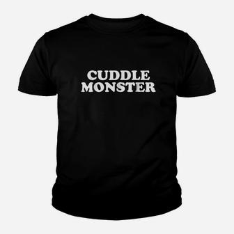 Funny Cuddle Monster Youth T-shirt | Crazezy