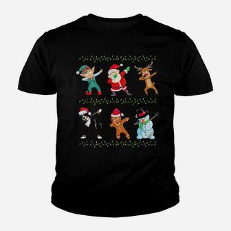 Funny Dabbing Santa Bernese Mountain Dog And Friends Youth T-shirt - Monsterry AU