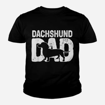 Funny Dachshund Dad Dog Lover Dachshund Father Dog Owner Youth T-shirt | Crazezy CA