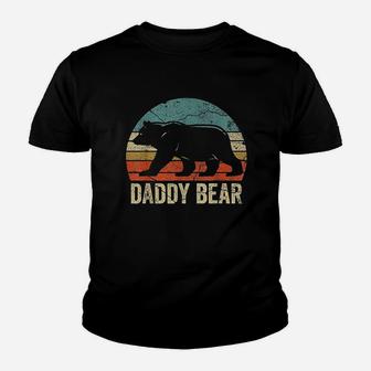 Funny Daddy Bear Dad Fathers Day Dad Daddy Bear Youth T-shirt | Crazezy DE