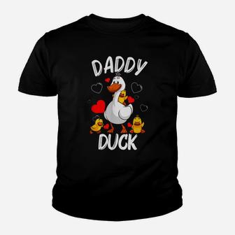 Funny Daddy Duck Cool Duck Lover Gift For Men Dad Father Youth T-shirt | Crazezy